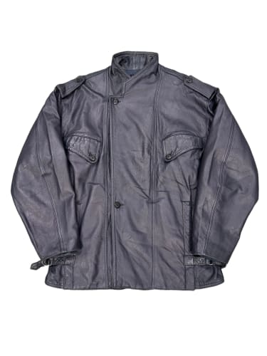 1980s Marithe Francois Girbaud “Compagnie des montagnes & des forets” leather jacket