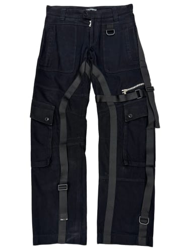 A/W 2003 Dolce & Gabbana runway bondage parachute cargo pants