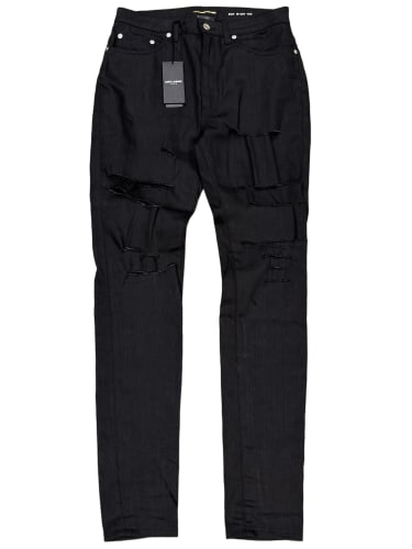 2015 Saint Laurent by Hedi Slimane distressed skinny jeans