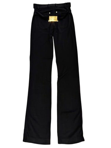 2001 Dolce & Gabbana extra long iconic buckle cowboy pants