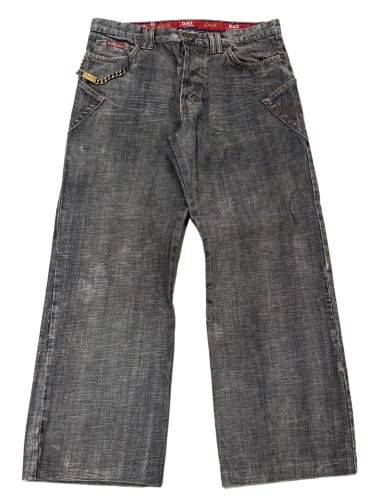 2003 Dolce & Gabbana asymmetrical heavy faded jeans