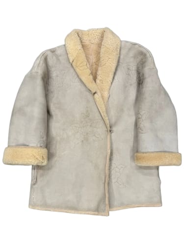 1980s Gianni Versace mainline white sheepskin