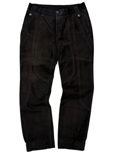2000s Gucci by Tom Ford paneled moto leather pants