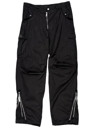 2000s Dolce & Gabbana double ankle zipper cargo pants