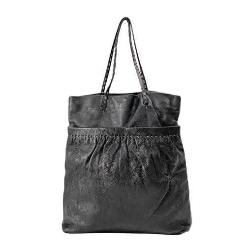 Black Leather Shoulder Bag