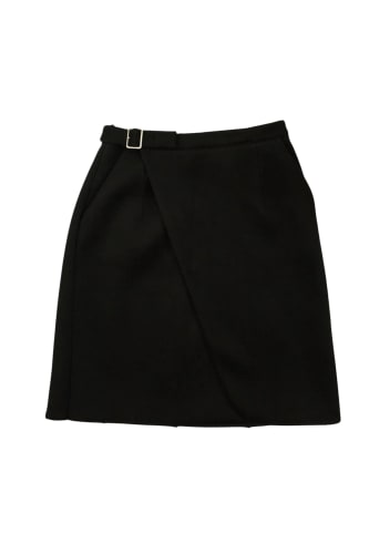 by Phoebe Philo F/W 2012 Black Wool Belted Skirt
