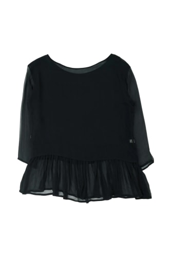 Silk Tuille Blue Top