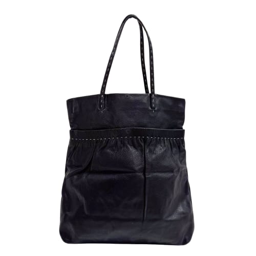 Black Leather Shoulder Bag