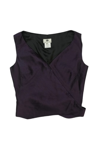 90s Purple Silk Vest