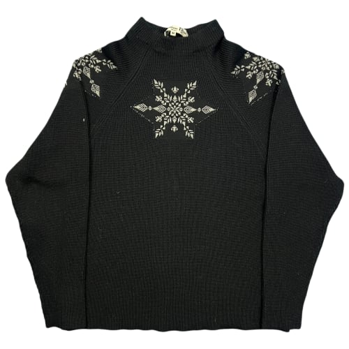 Christian Dior Sports Golf High Neck Nordic Knit Sweater