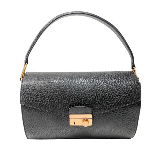 Black Leather Shoulder Bag