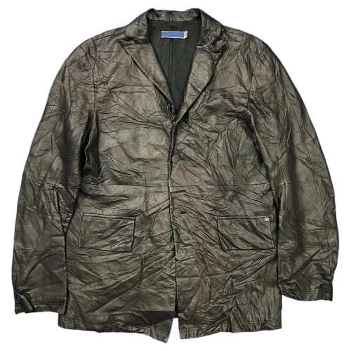 NUMBER (N)INE 90's Crinkle Leather Tailored Jacket