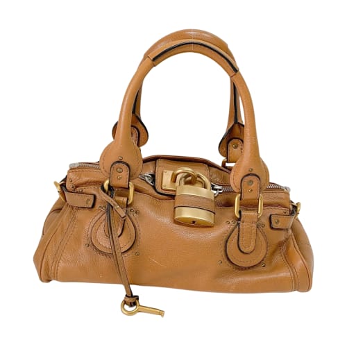 Paddington Brown Calfskin Leather Shoulder Bag