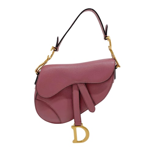 Mini Saddle Purple/Pink Leather Shoulder Bag
