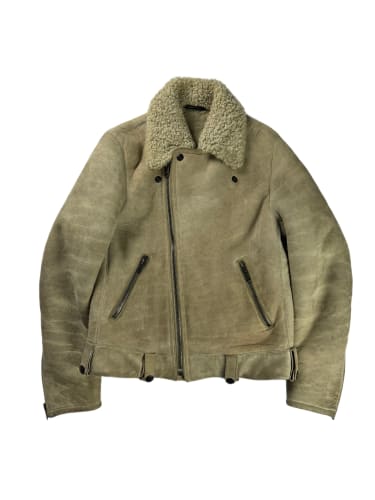 Gucci Tom Ford Aviator Thick Shearling Jacket FW 2002 - M
