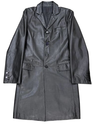 2000s Jean Paul Gaultier leather coat