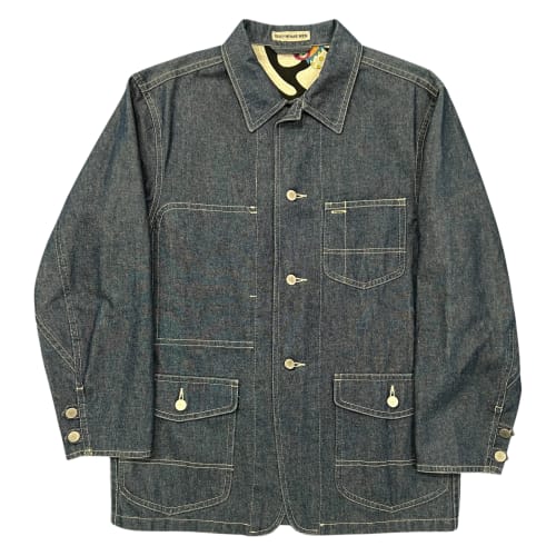 ISSEY MIYAKE MEN 2000SS TAKASHI MURAKAMI Reversible Denim / Multicolor Graffiti Coverall Jacket