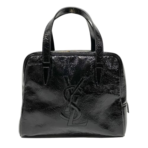 Black Patent Leather Handbag