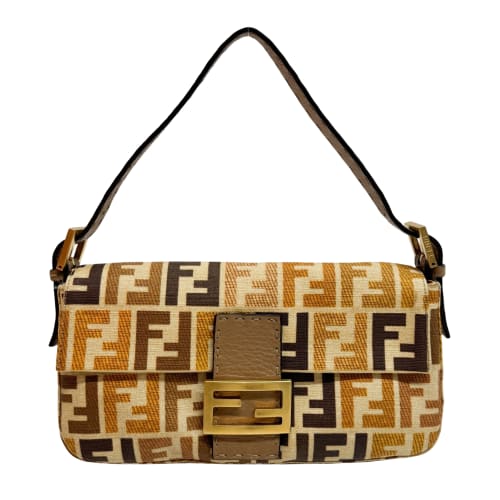 Baguette Orange Zucca Shoulder Bag