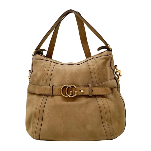 Vintage Brown Leather Shoulder Bag