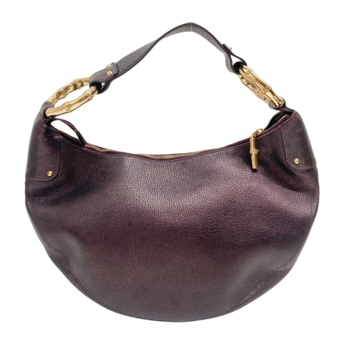 Vintage Brown Leather Shoulder Bag
