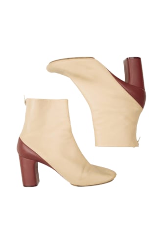 by Phoebe Philo Burgundy Ankle Boots