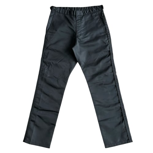 Comme Des Garcons Homme Plus Black Nylon Trousers SZ M