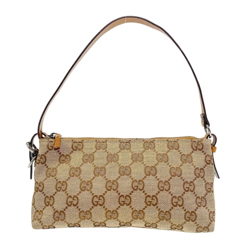 GG Canvas Brown Pouch Shoulder Bag