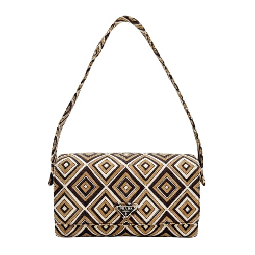 Brown Canvas Shoulder Bag