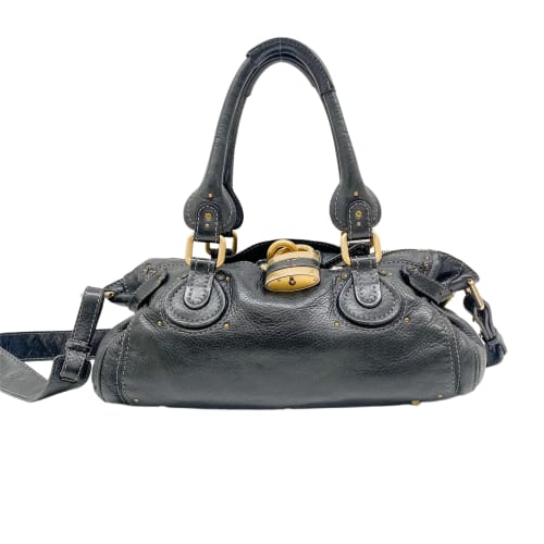 Paddington Black Leather Two Way Bag