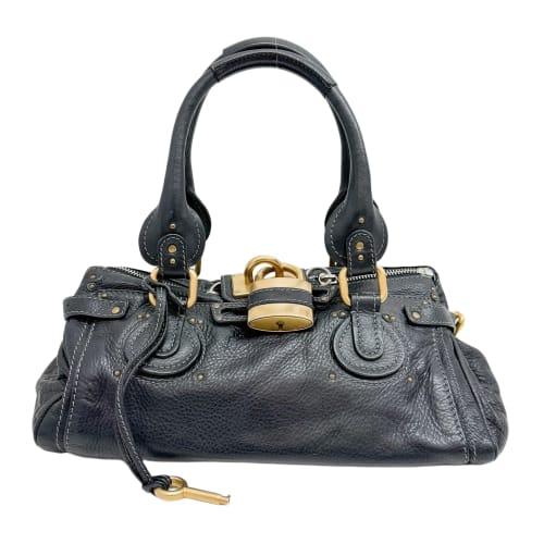 Paddington Black Leather Shoulder Bag