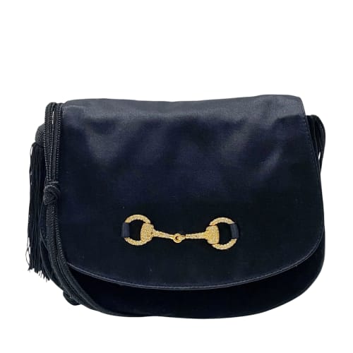 Black Satin Crossbody Bag