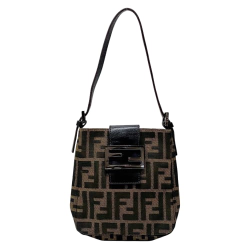 Zucca Brown Canvas Shoulder Bag