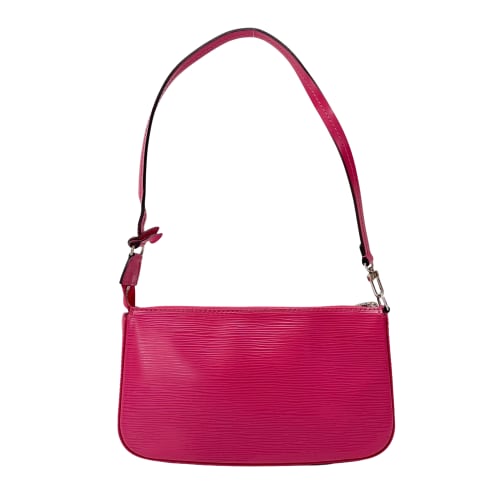 Epi Pink Grain Calfskin Leather Pochette Accessoire