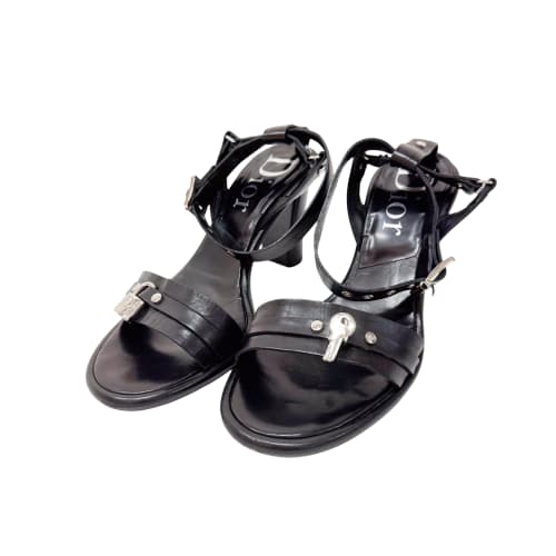 Padlock Black Sandals