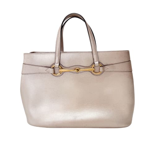 Horsebit Rosegold Leather Two Way Bag