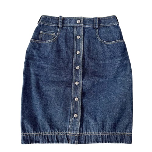 Coco Button Denim Skirt