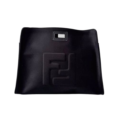 Peek-a-Boo Defender Black Satin Bag