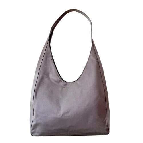 Hobo Satin Grey Shoulder Bag