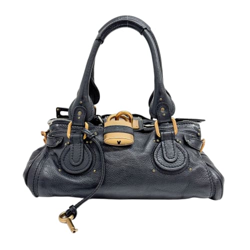 Paddington Black Leather Shoulder Bag