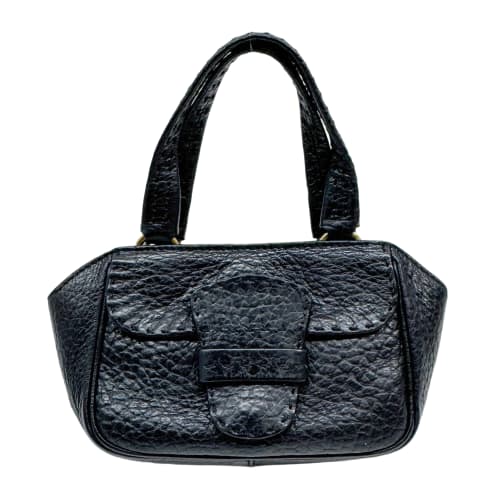 Black Leather Hand Bag