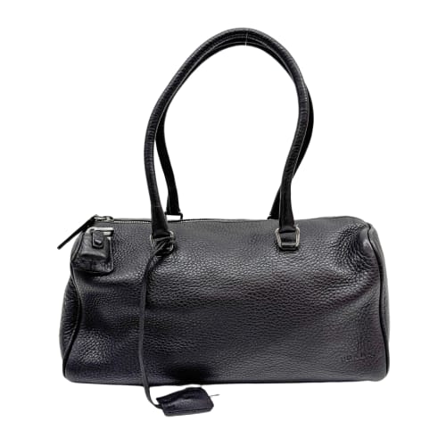 Dark Brown Leather Shoulder Bag