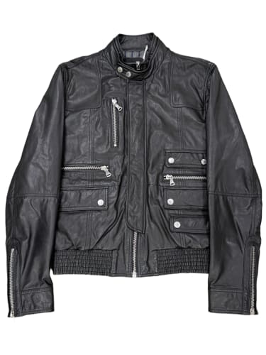 2000s Dolce & Gabbana multi-zip leather jacket