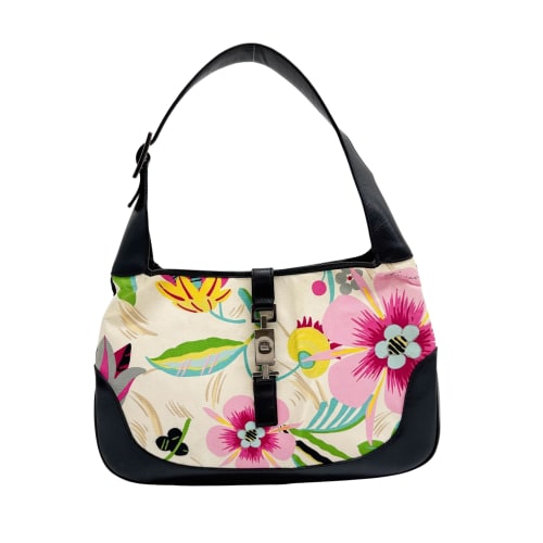 Jackie Multi-Color Floral Canvas Shoulder Bag