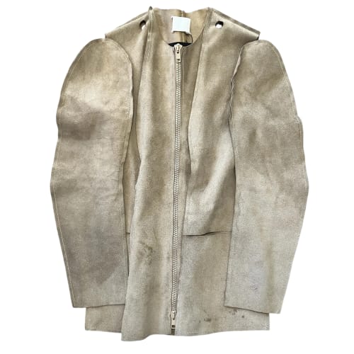 MAISON MARTIN MARGIELA 1998 Spring Summer Look39 Artisanal Flat Suede Jacket