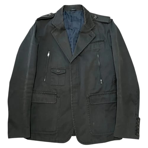 GUCCI 2007AW Sherry Line Fly Front Military Jacket