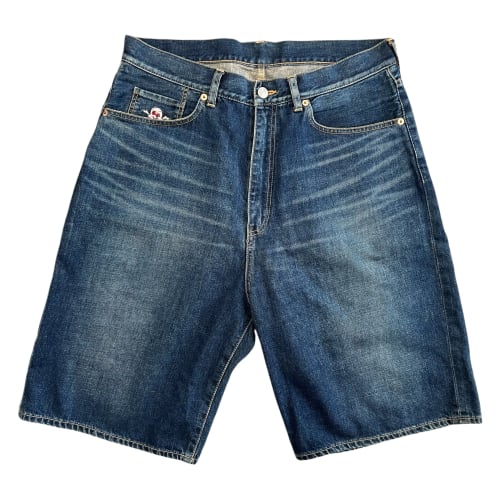 BILLIONAIRE BOYS CLUB Ice Cream Back Logo Patch Denim Shorts
