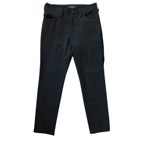 Y's Wool Knit-Paneled Trousers