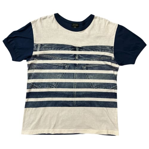 Jean Paul Gaultier Homme 90’s Denim Trompe-l’œil Striped T-Shirt
