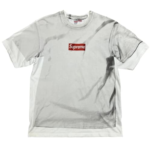 SUPREME × MM6 Tromp l'oeil Box Logo T-Shirt